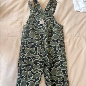 Carhartt Kids Green Camo Overalls